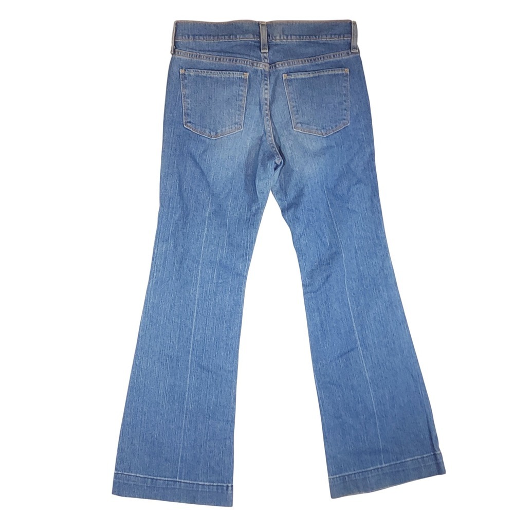 Vtg 2005 OLD NAVY Wide Leg Jeans 6 Regular Low Rise Y2K Baggy Skate Trouser 00s - Picture 2 of 9